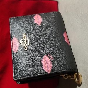 Wallet with lip prints by Coach
